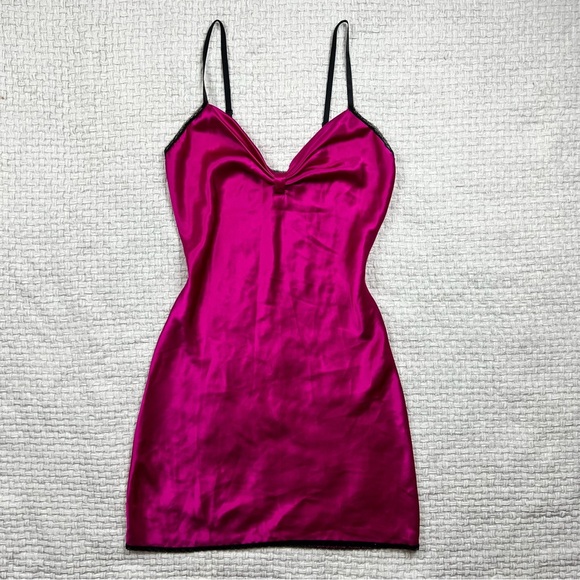 Vintage 90’s Satin Mini Slip Dress - Picture 2 of 9